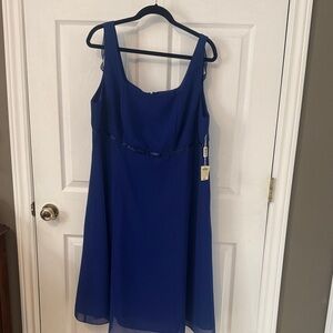 Jessica Royal Blue Sleeveless Midi Dress